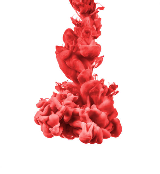 istock red ink in water isolated on white background 1058676334