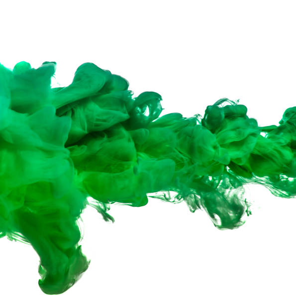 istock green ink in water isolated on white background 1058676362