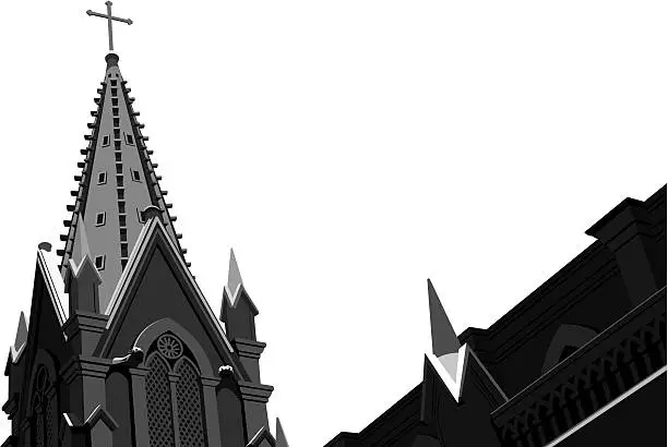 Vector illustration of church