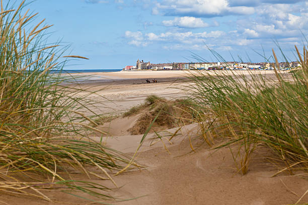 istock Two horse riders on Redcar beach 105867865