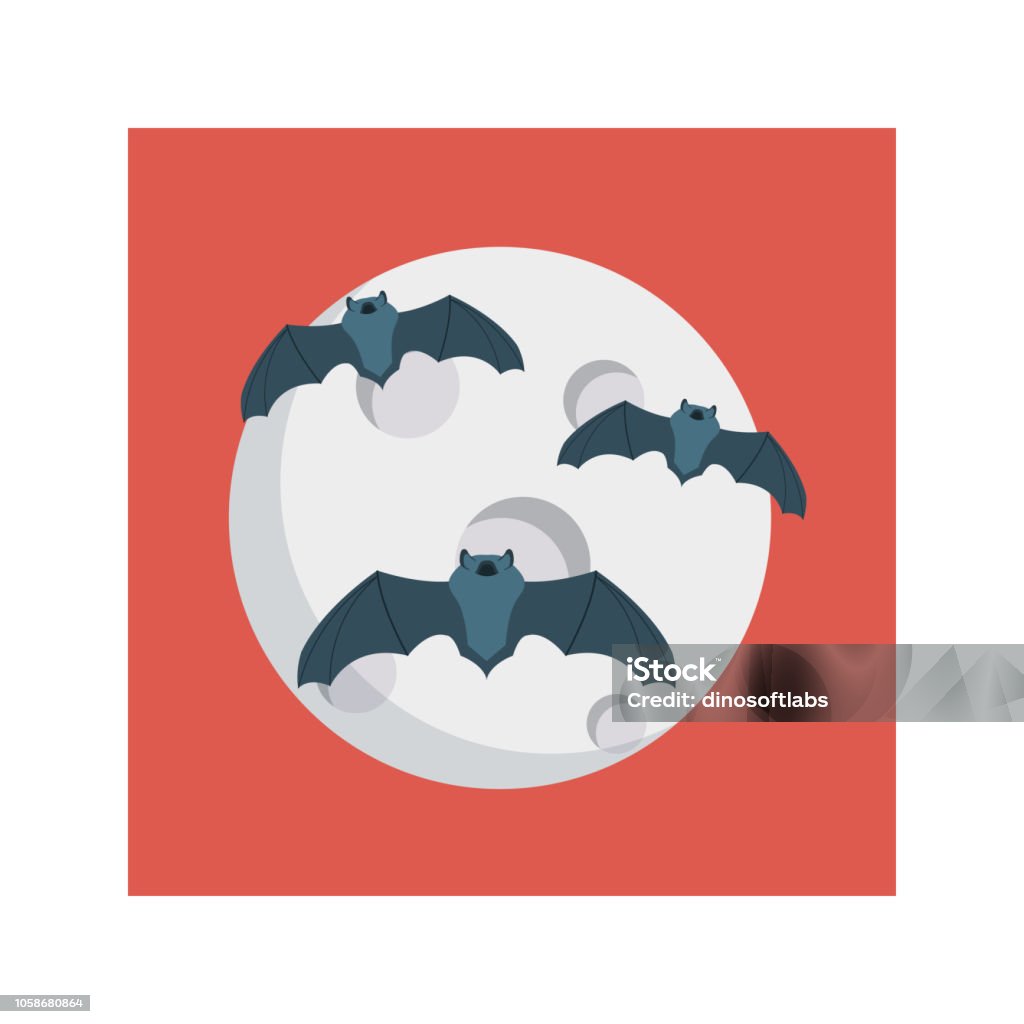 bat  Halloween   spooky Abstract stock vector