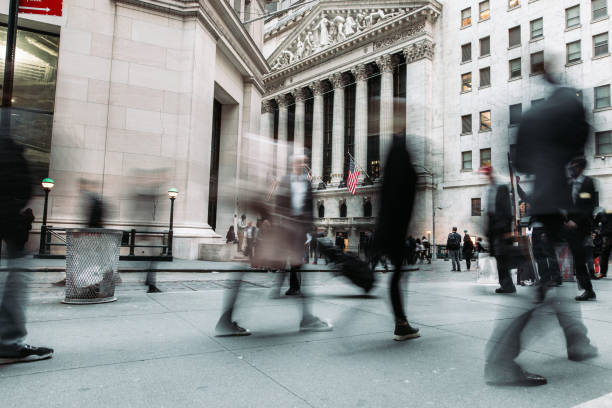 istock Business People Walking Blurred Motion 1058681660