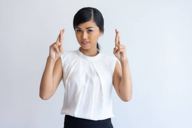 istock Mysterious girl making wish 1058684060