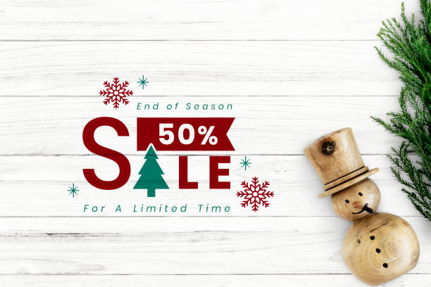 istock 50% Christmas sale sign mockup 1058687076