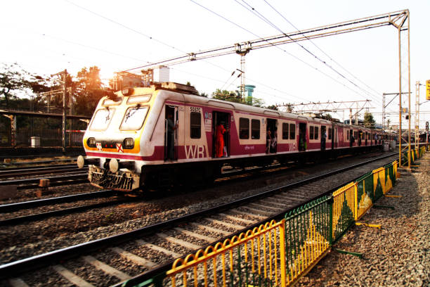 Mumbai Local Passenger Train, India stock photo
