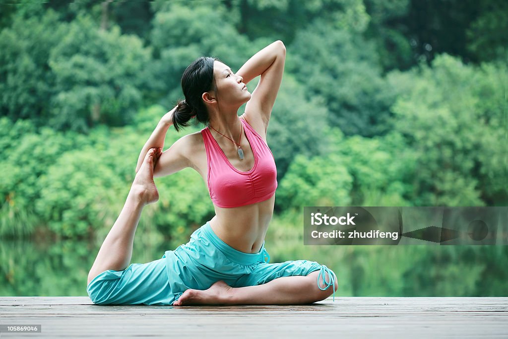 yoga fora - Royalty-free Adulto Foto de stock