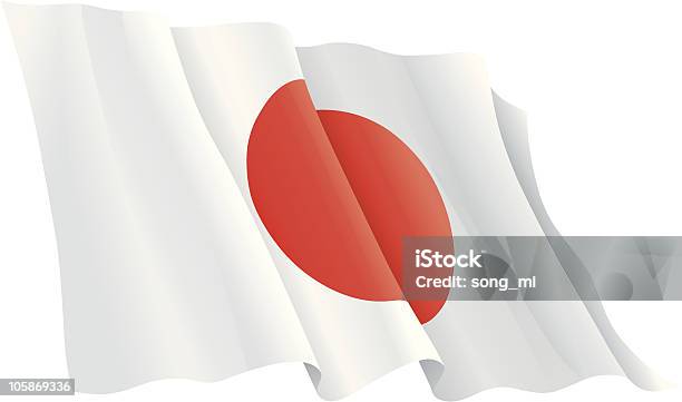 Bandiera Del Giappone - Immagini vettoriali stock e altre immagini di Bandiera - Bandiera, Bandiera del Giappone, Composizione orizzontale