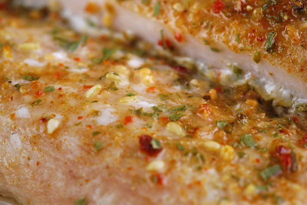istock Macro of seasoned fish 105869454