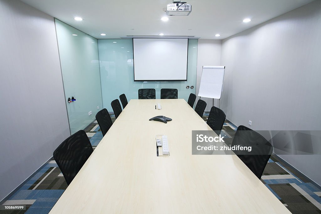 interior moderna sala de reunião - Foto de stock de Arranjar royalty-free