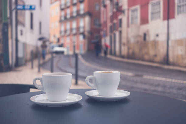 istock Morning coffee on the terrace in cafe. 1058701204
