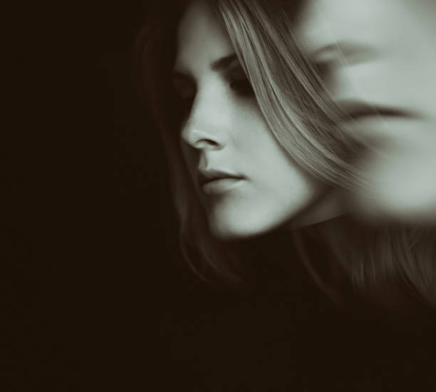 istock Double exposure of woman. 1058704732