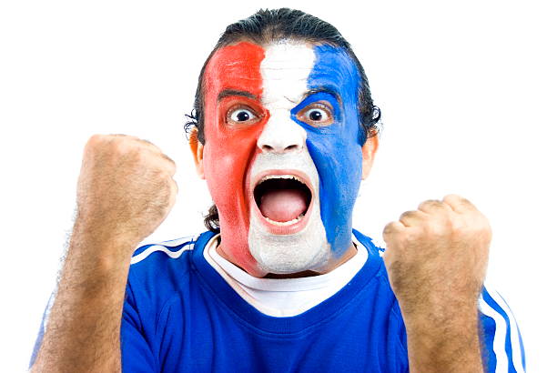 istock Happy French Supporter 105870720