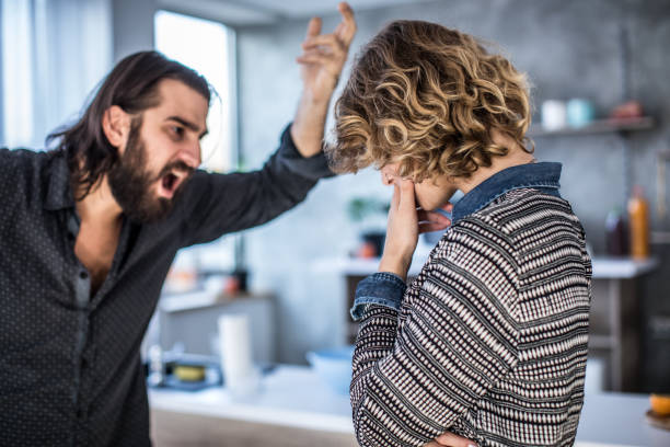 istock Couple arguing in the kitchen 1058712862