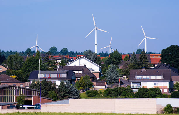 Windmill generators in Germany stock photo