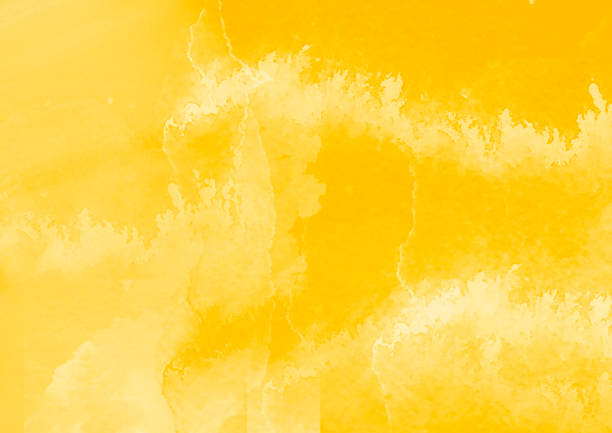 istock Yellow color graphic patches graphic brush strokes design effect element for background 1058721496