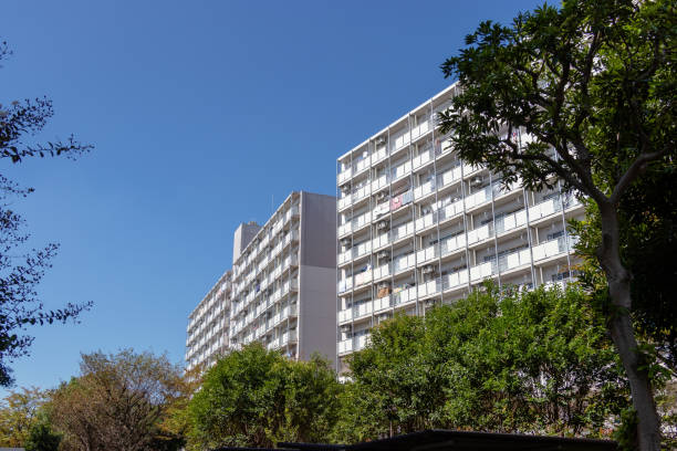 istock Apartment complex in Funabashi-city, Chiba, Japan 1058724932