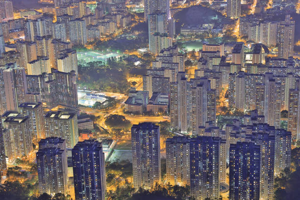 istock a kowloon night view at Lion rock 1058730686