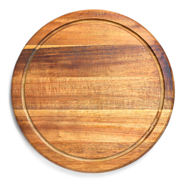 istock Wooden cutting board with copy space 1058735066