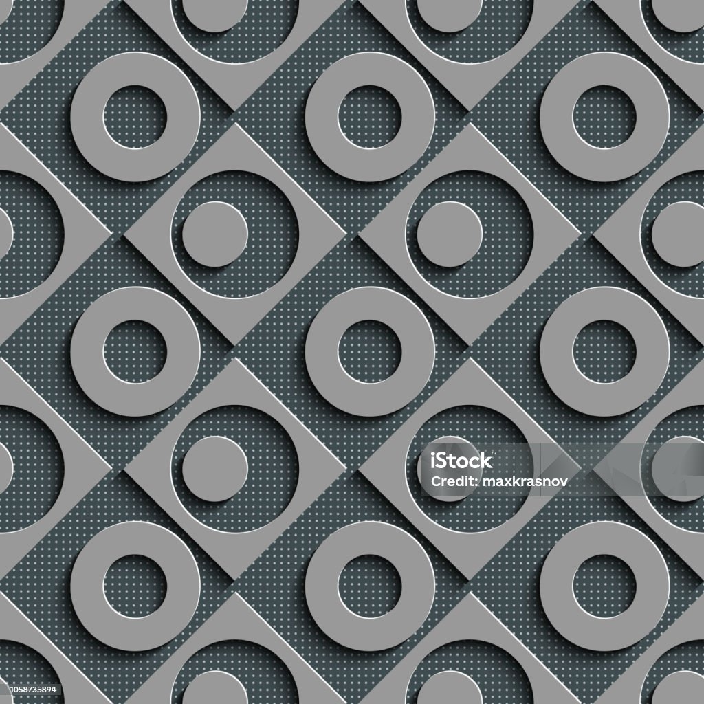 Circle Square Pattern Example Seamless Square And Circle Pattern Stock Illustration - Download Image ...