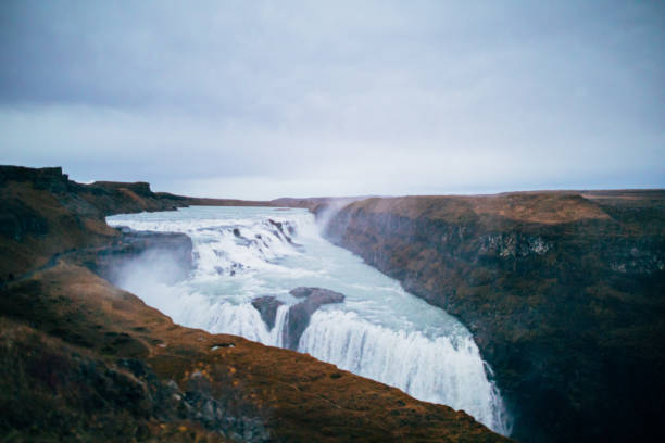 istock Beautiful view at Icelandic Gullfoss waterfall 1058736064