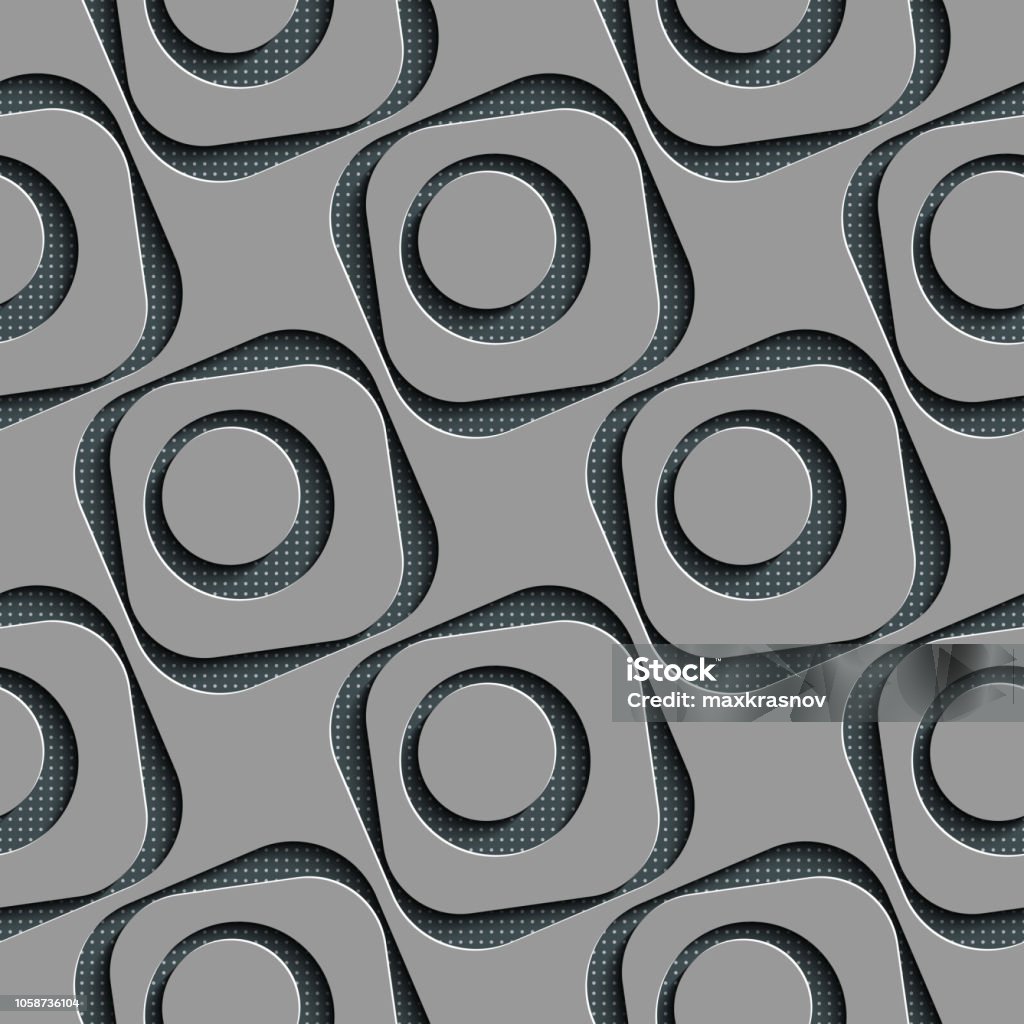 Circle Pattern In Square Seamless Square And Circle Pattern Stock Illustration - Download Image ...