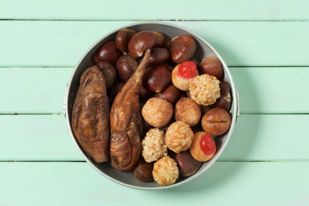 Chestnuts background
