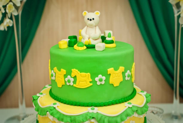 istock Sweet cake on a festive buffet. Cake on the table in the restaurant. 1058746500