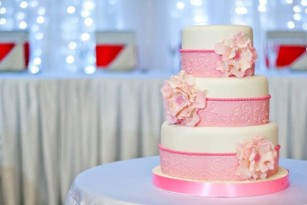 istock Sweet cake on a festive buffet. Cake on the table in the restaurant. 1058746516
