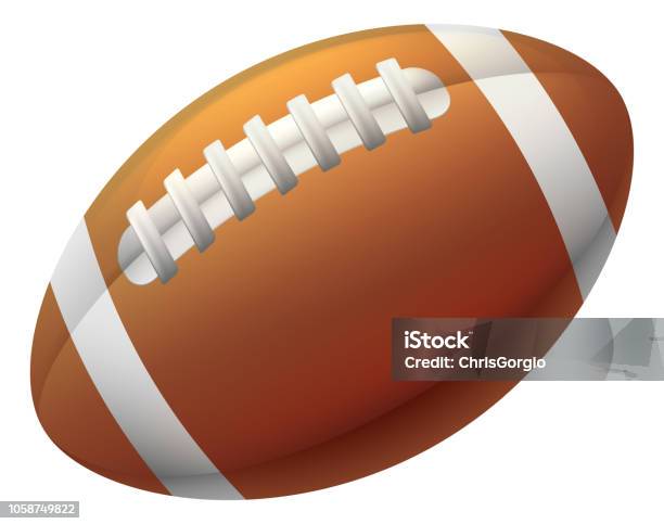 American Football Ball - Arte vetorial de stock e mais imagens de Futebol Americano - Futebol Americano, Bola de futebol americano - Bola, Emoticon