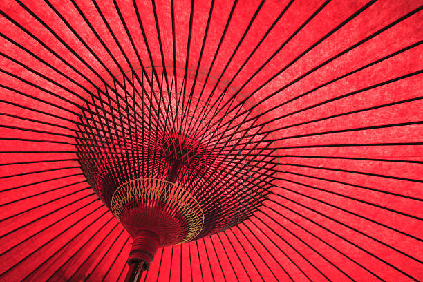 istock Japanese red paper umbrella 105875099