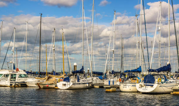 istock Cardiff Bay Barrage boat 1058752136