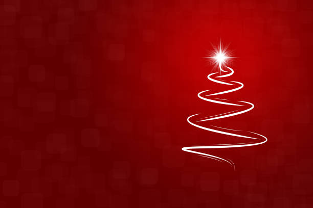 stockillustraties, clipart, cartoons en iconen met een creatieve merry christmas tree design - vector illustratie - kerstengel