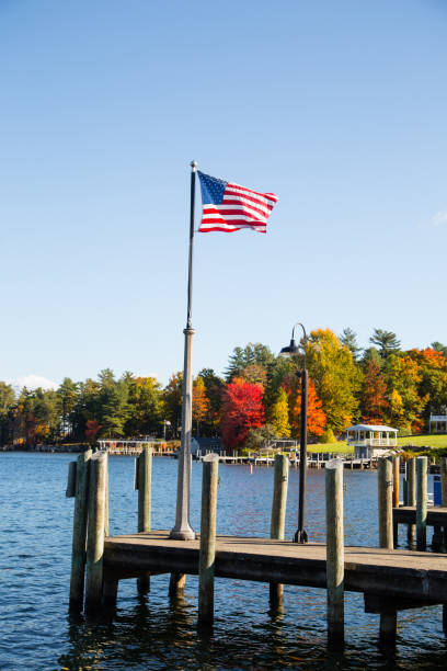 istock american flag waving on a pier 1058759396