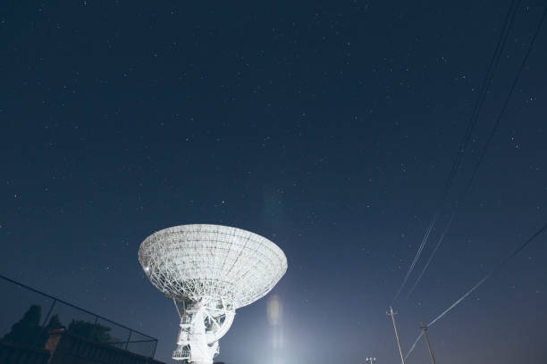 istock Explore the unknown world astronomical radio telescope. 1058762068
