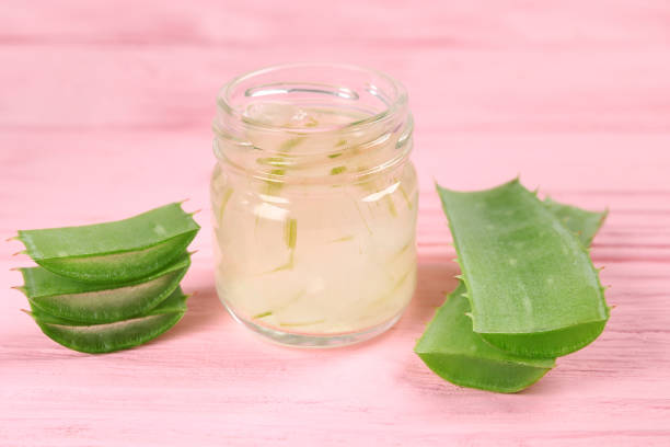 アロエベラ - healthy lifestyle homeopathic medicine aloe plant ストックフォトと画像