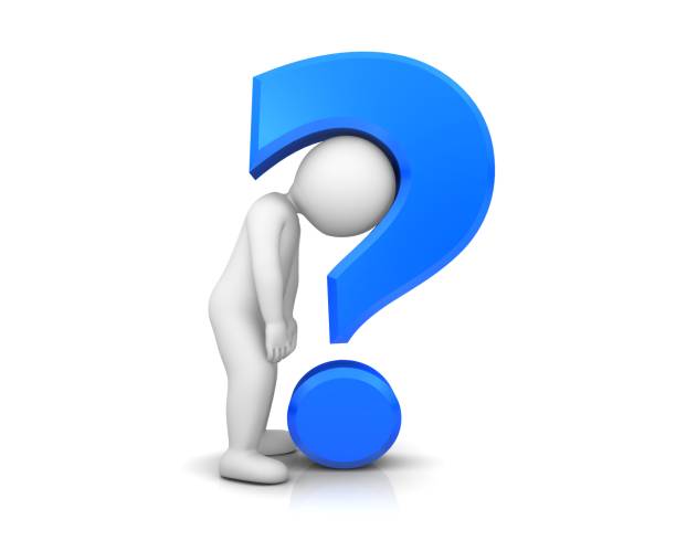 istock burnout sign question mark blue 3d interrogation point asking symbol with sad tired uncertain worried broken stick man figure person loser isolated on white 1058762384