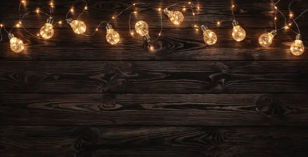 Photo of Empty, dark wooden background