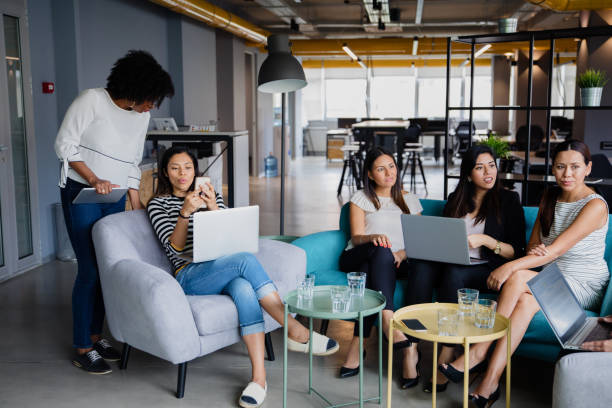 istock Group of women having meeting 1058770944