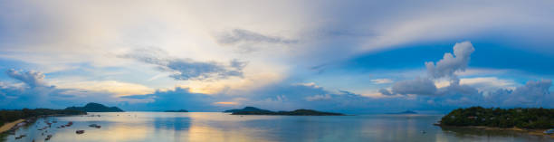 istock panorama blue sky sunrise in Rawai sea 1058776248