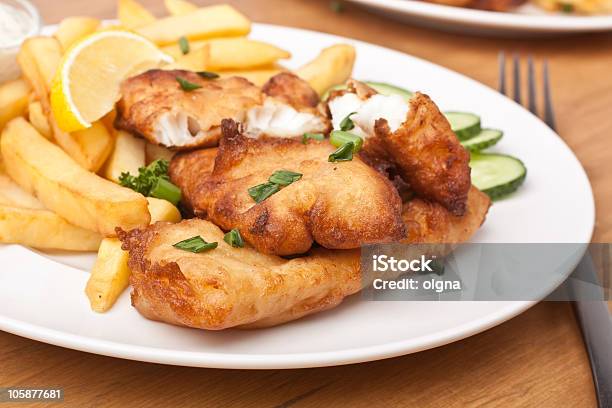 Fish And Chips Stock Photo - Download Image Now - Batter - Food, British Culture, Cod