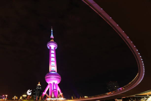 istock VH525 Oriental pearl night view 1058776990
