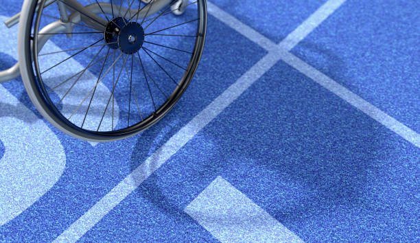 istock Wheelchair On Athletic Track 1058778742