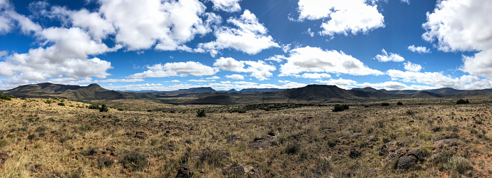 Beautiful Karoo Landscape photo taken during the day with clouds overhead, Eastern Cape Province South Africa