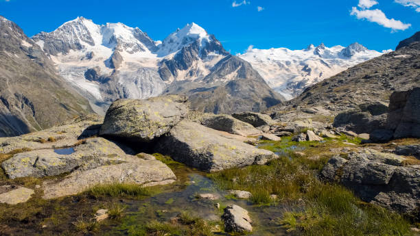 istock Gorgeous view on mountains near Fuorcla Surlej (graubunden, Switzerland) 1058784790