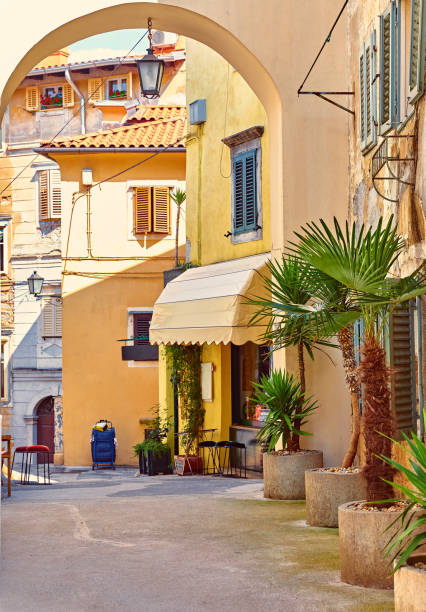 istock Lovran, Croatia. Central area of ancient town 1058794248