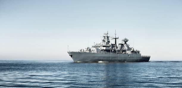 istock Large nautical ship in the sea, close-up 1058797716