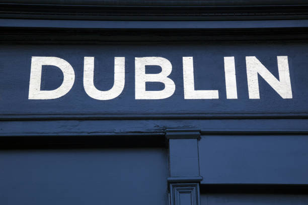 istock Dublin Sign on Wood 1058799860