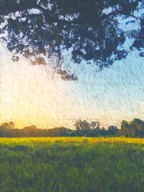 istock nature tree outdoor, Oil painting filter image 1058800784