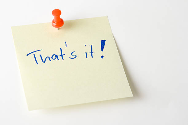 istock Office Message: Post-it with “That’s it” 105880091
