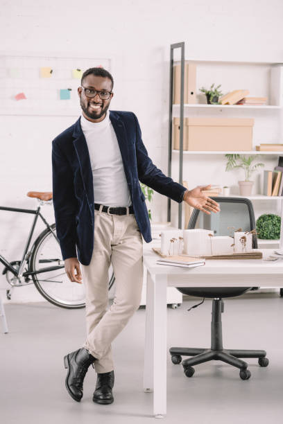 istock professional successful african american architect working with business buildings model in modern office 1058804078